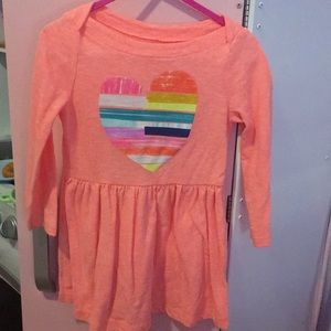 Orange long sleeve little dress
